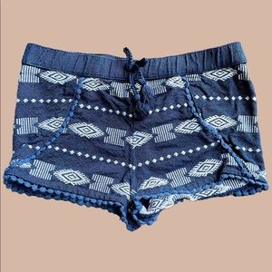 Unbranded: Woven Denim Shorts with Embroidery & Hem Detailing Denim 4T